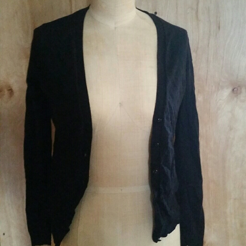 Black cardigan